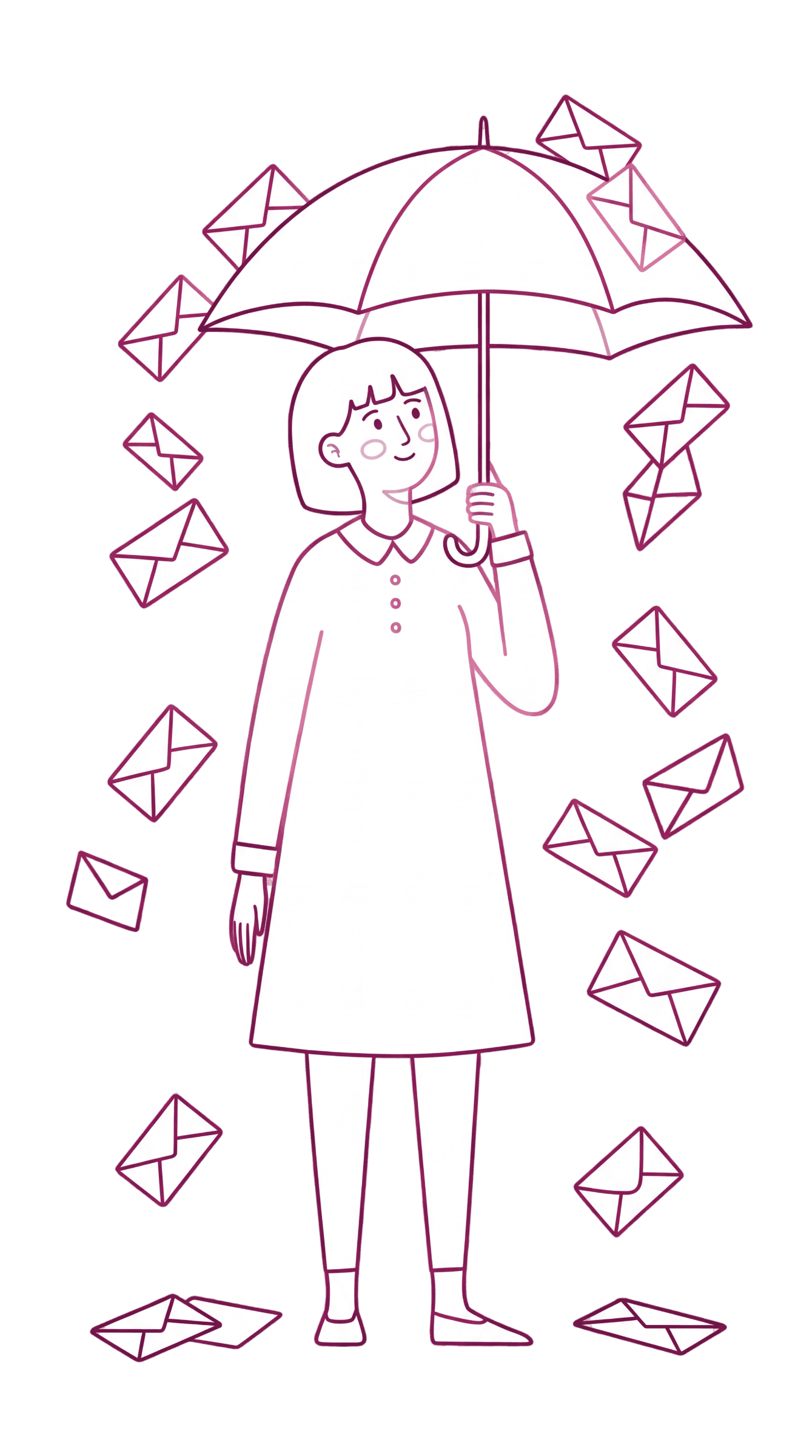 Poppy reading emails